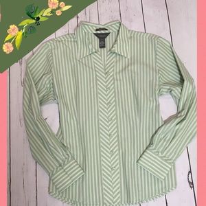 Van Heusen Pin Striped Button Down Shirt.